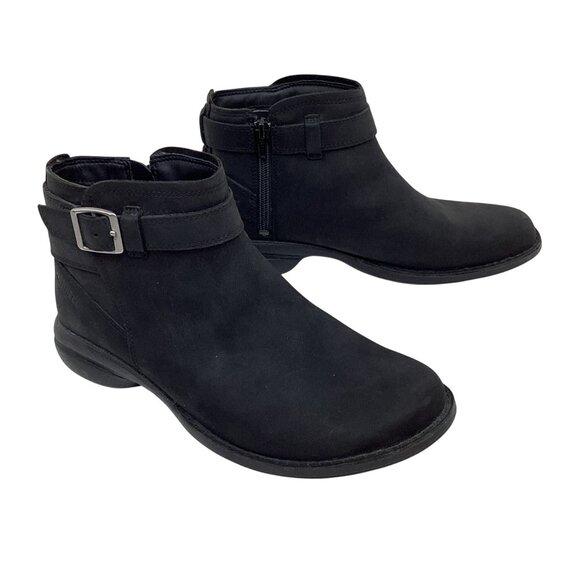 Merrell Andover Bluff Waterproof Womens 8 Nubuck Leather Ankle Booties Black Buc - Picture 8 of 13